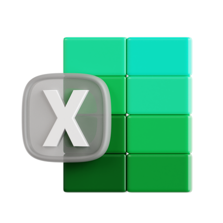 Free Excel  3D Icon