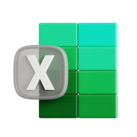 Free Excel  3D Icon