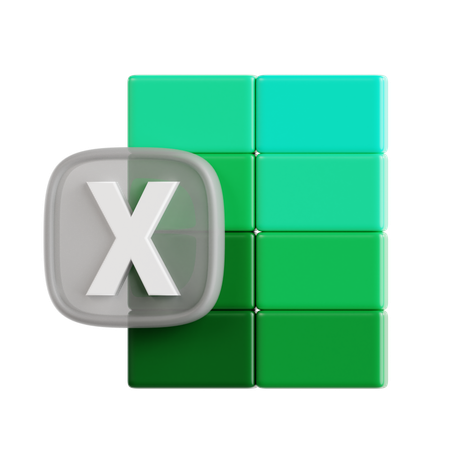 Free Excel  3D Icon