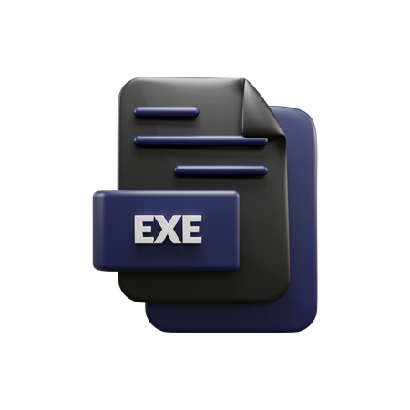 Free Exe File  3D Icon