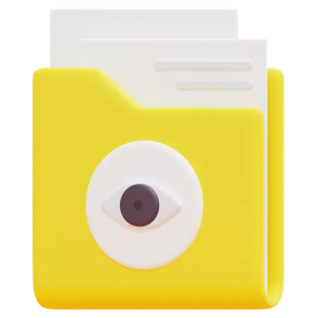 Free Eye Folder  3D Icon
