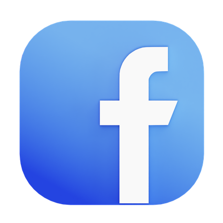 Free Facebook  3D Icon