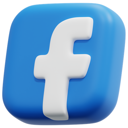Free Facebook  3D Icon
