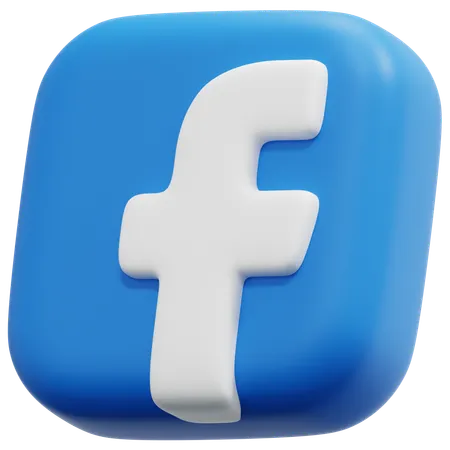 Free Facebook  3D Icon