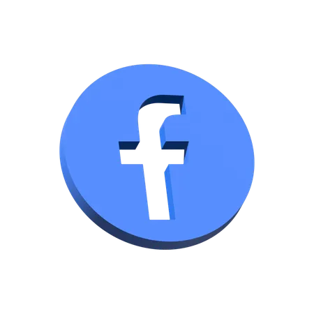 Free Facebook  3D Icon