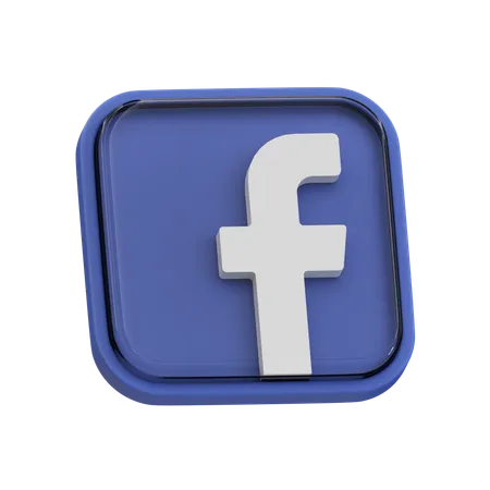 Free Facebook  3D Icon