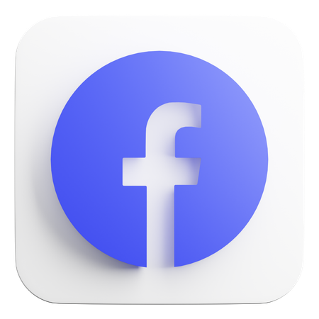 Free Facebook  3D Icon