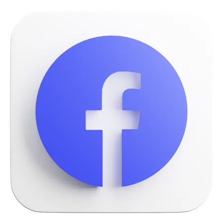 Free Facebook  3D Icon