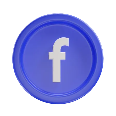 Free Facebook  3D Icon