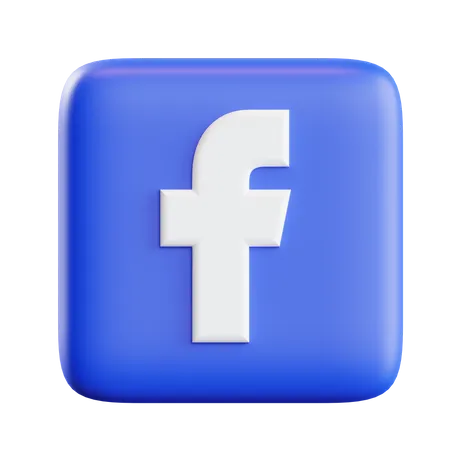 Free Facebook  3D Icon