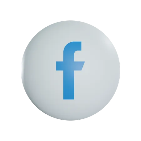 Free Facebook  3D Icon