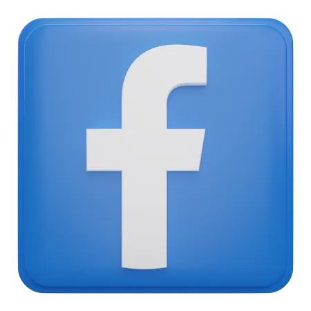 Free Facebook  3D Icon