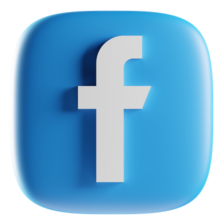 Free Facebook  3D Icon