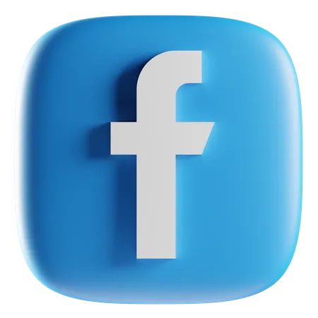 Free Facebook  3D Icon