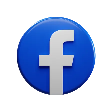 Free Facebook  3D Icon