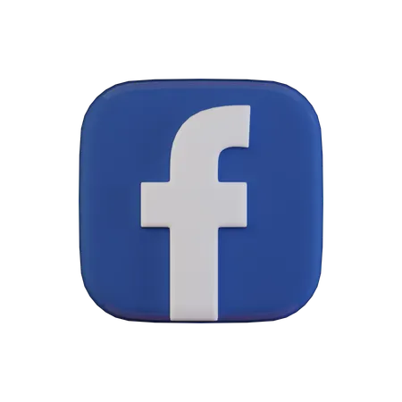 Free Facebook  3D Icon