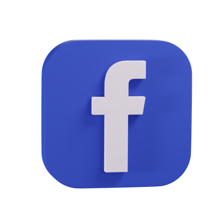 Free Facebook  3D Icon