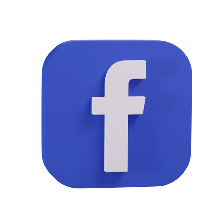 Free Facebook  3D Icon