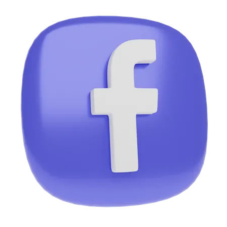 Free Facebook  3D Icon