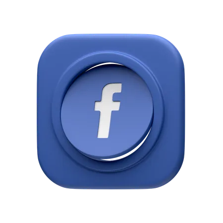 Free Facebook  3D Icon