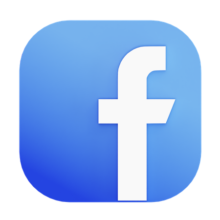 Free Facebook  3D Icon