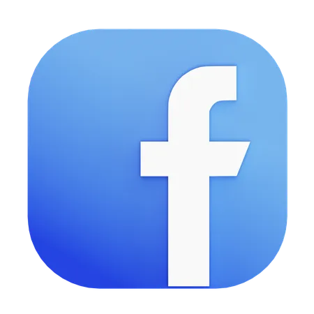 Free Facebook  3D Icon