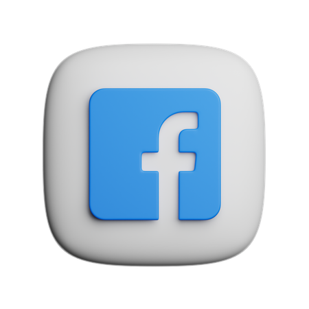 Free Facebook  3D Icon