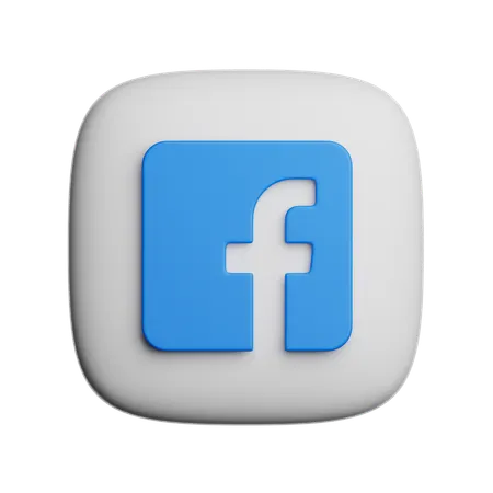 Free Facebook  3D Icon