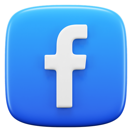 Free Facebook  3D Icon