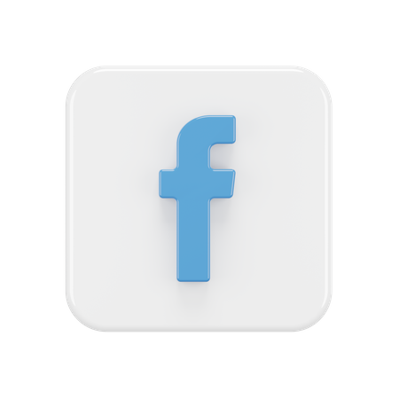 Free Facebook  3D Icon