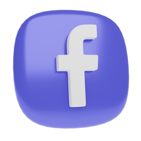 Free Facebook  3D Icon