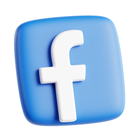 Free Facebook  3D Icon