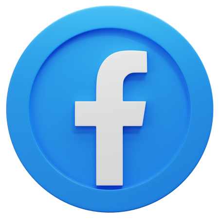 Free Facebook  3D Icon