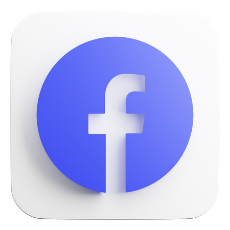 Free Facebook  3D Icon