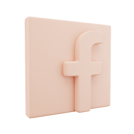 Free Facebook  3D Icon