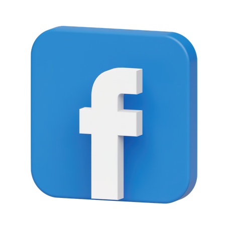 Free Logo Facebook  3D Illustration