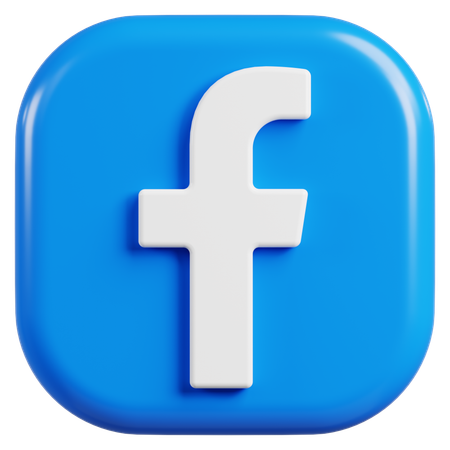 Free Facebook Logo  3D Icon