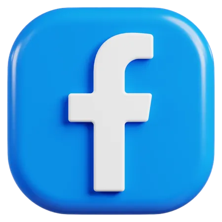 Free Facebook Logo  3D Icon