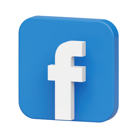 Free Facebook Logo  3D Illustration