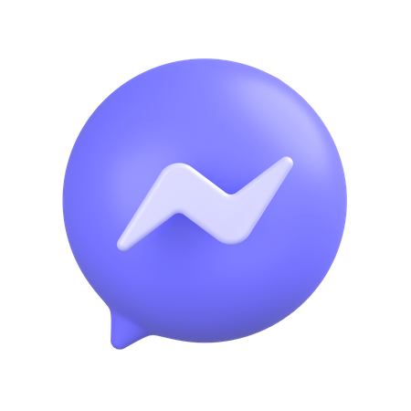 Free Facebook-messenger-2  3D Icon