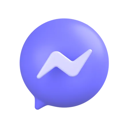 Free Facebook-messenger-2  3D Icon