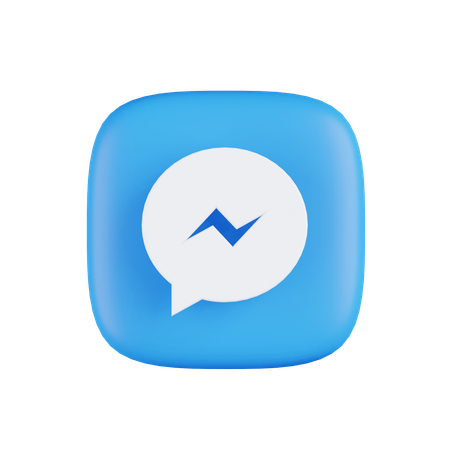 Free Facebook Messenger  3D Icon