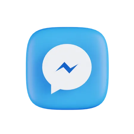 Free Facebook Messenger  3D Icon