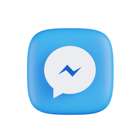 Free Facebook Messenger  3D Icon