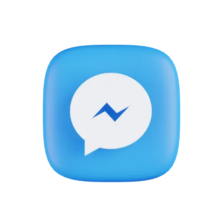 Free Facebook Messenger  3D Icon