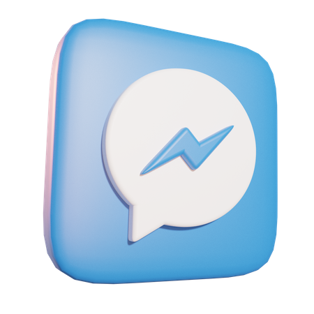 Free Facebook Messenger  3D Icon