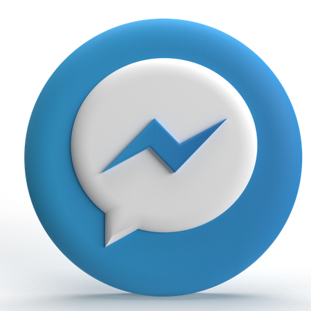Free Facebook Messenger  3D Icon