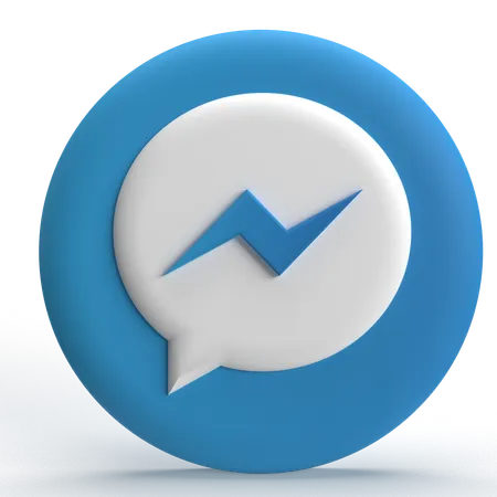 Free Facebook Messenger  3D Icon