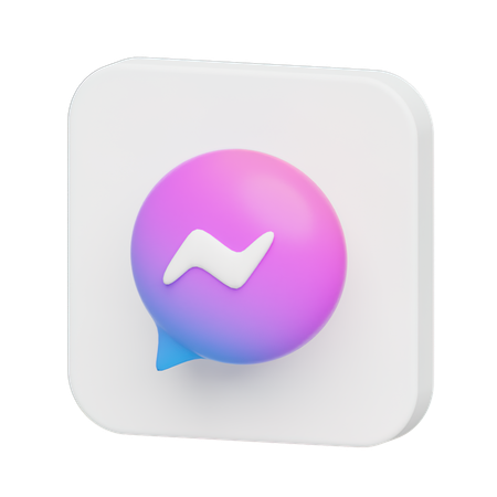 Free Facebook Messenger  3D Illustration