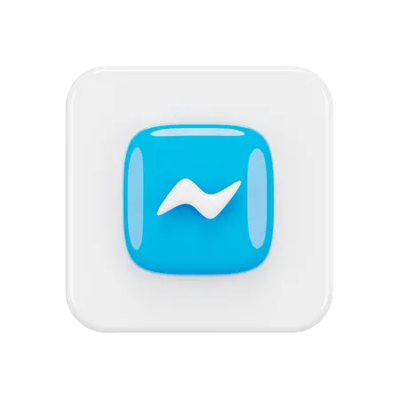 Free Facebook Messenger  3D Logo